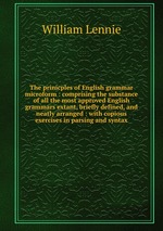 The prinicples of English grammar microform : comprising the substance of all the most approved English grammars extant, briefly defined, and neatly arranged : with copious exercises in parsing and syntax