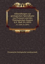 Abhandlungen zur geologischen Specialkarte von Preussen und den Thringischen Staaten. N.F.:Heft 29 (1899)