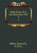 High Point, N.C. city directory 1927. 9