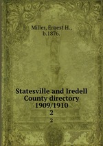 Statesville and Iredell County directory 1909/1910. 2