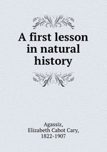 A first lesson in natural history