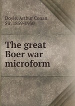 The great Boer war microform