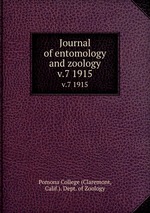 Journal of entomology and zoology. v.7 1915