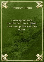 Correspondance indite de Henri Heine: avec une prface et des notes .. 1