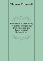 Excursions in the County of Surrey: Comprising Brief Historical and Topographical Delineations