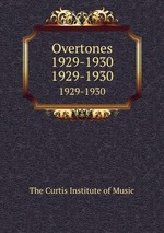 Overtones 1929-1930. 1929-1930
