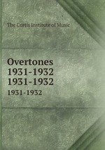 Overtones 1931-1932. 1931-1932
