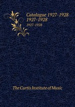Catalogue 1927-1928. 1927-1928