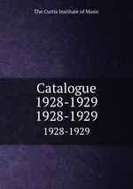 Catalogue 1928-1929. 1928-1929