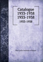 Catalogue 1933-1938. 1933-1938