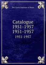 Catalogue 1951-1957. 1951-1957