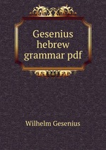 Gesenius hebrew grammar pdf