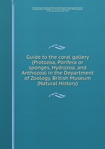 Guide to the coral gallery (Protozoa, Porifera or sponges, Hydrozoa, and Anthozoa) in the Department of Zoology, British Museum (Natural History)