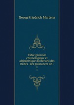 Table gnrale chronologique et alphabtique du Recueil des traits . des puissances de l .. 1