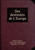 Des destines de L`Europe