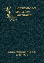 Geschichte der deutschen Landstnde