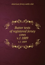 Butter tests of registered Jersey cows. v.1 1889