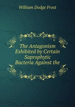 The Antagonism Exhibited by Certain Saprophytic Bacteria Against the