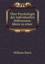 ber Psychologie der individuellen Differenzen: Ideen zu einer