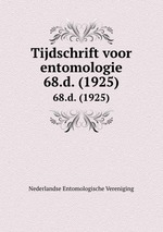 Tijdschrift voor entomologie. 68.d. (1925)