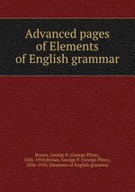 Advanced pages of Elements of English grammar