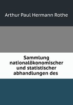 Sammlung nationalkonomischer und statistischer abhandlungen des