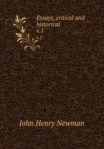 Essays, critical and historical. v.1