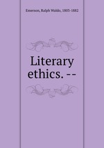 Literary ethics. --