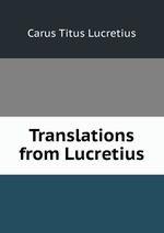 Translations from Lucretius