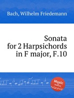 Sonata for 2 Harpsichords in F major, F.10
