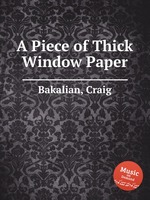 A Piece of Thick Window Paper