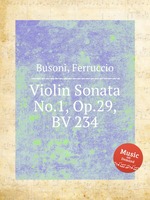 Violin Sonata No.1, Op.29, BV 234