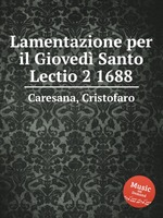 Lamentazione per il Gioved Santo Lectio 2 1688