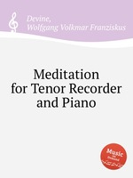 Meditation for Tenor Recorder and Piano
