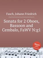 Sonata for 2 Oboes, Bassoon and Cembalo, FaWV N:g1