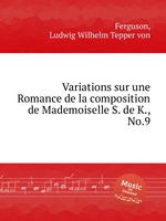 Variations sur une Romance de la composition de Mademoiselle S. de K., No.9