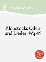 Klopstocks Oden und Lieder, Wq.49