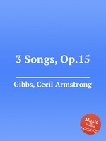 3 Songs, Op.15