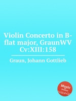Violin Concerto in B-flat major, GraunWV Cv:XIII:158