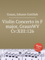 Violin Concerto in F major, GraunWV Cv:XIII:126