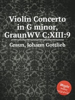 Violin Concerto in G minor, GraunWV C:XIII:9