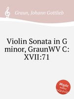Violin Sonata in G minor, GraunWV C:XVII:71