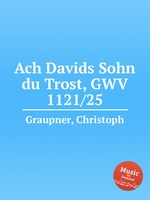 Ach Davids Sohn du Trost, GWV 1121/25