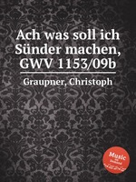 Ach was soll ich Snder machen, GWV 1153/09b