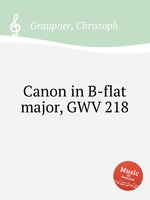 Canon in B-flat major, GWV 218