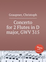 Concerto for 2 Flutes in D major, GWV 315