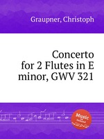Concerto for 2 Flutes in E minor, GWV 321