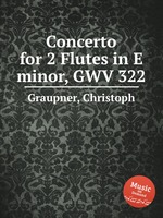 Concerto for 2 Flutes in E minor, GWV 322