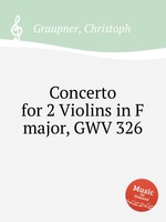 Concerto for 2 Violins in F major, GWV 326
