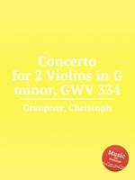 Concerto for 2 Violins in G minor, GWV 334